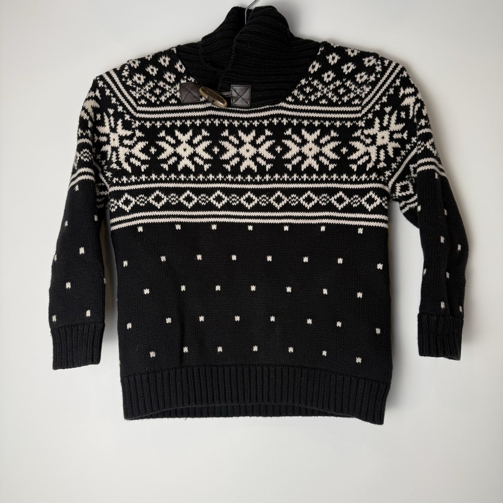Hanna Anderson Sweater Kids Nordic Fair Isle Holiday Size 120 US Size 6-7y